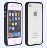 Case Preto Com Botão De Metal Iphone 4/4S